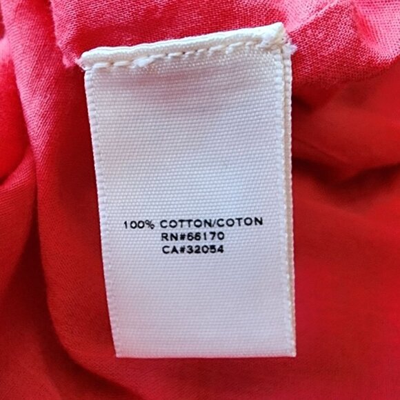 Anthropologie Moulinette Soeurs Dazzling Lights Coral Lace Eyelet Dress Small - Picture 8 of 9